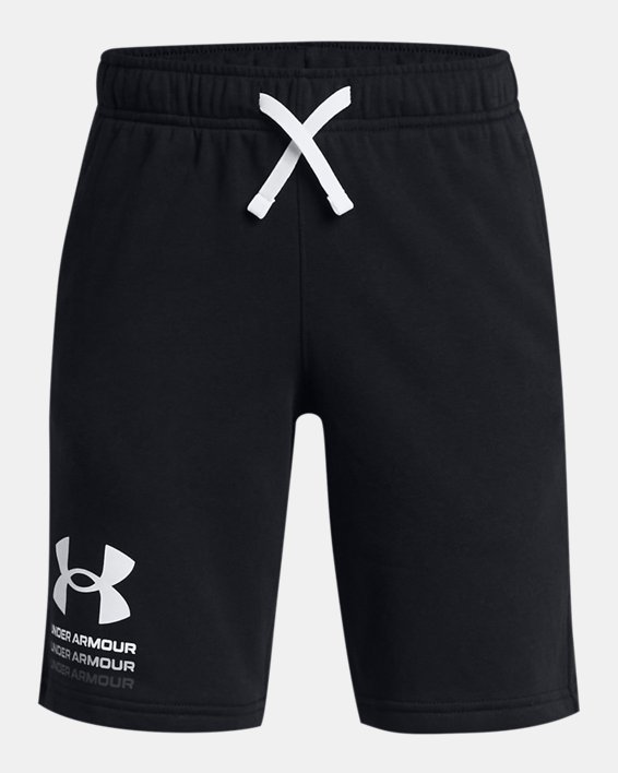 Boys' UA Rival Terry Shorts in Black image number 0